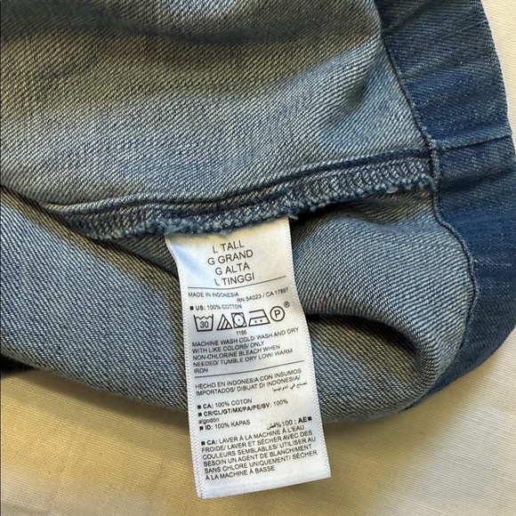 Old Navy Blue Denim 100% Cotton Dress - Picture 2 of 5